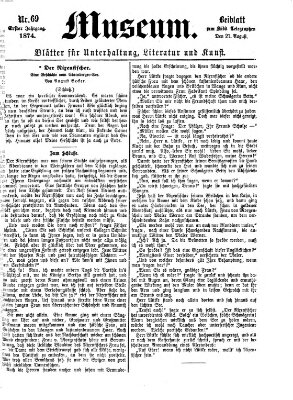 Museum (Süddeutscher Telegraph) Donnerstag 27. August 1874