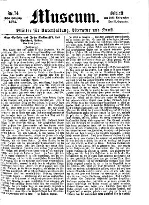 Museum (Süddeutscher Telegraph) Sonntag 13. September 1874