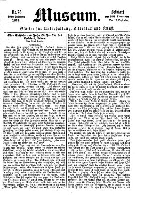 Museum (Süddeutscher Telegraph) Donnerstag 17. September 1874