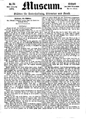 Museum (Süddeutscher Telegraph) Sonntag 18. Oktober 1874