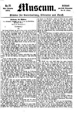 Museum (Süddeutscher Telegraph) Donnerstag 22. Oktober 1874