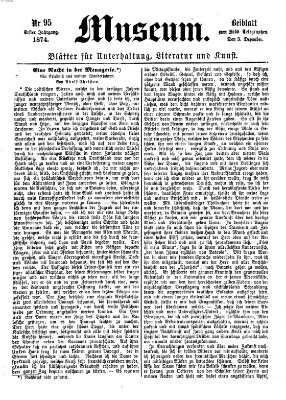 Museum (Süddeutscher Telegraph) Donnerstag 3. Dezember 1874