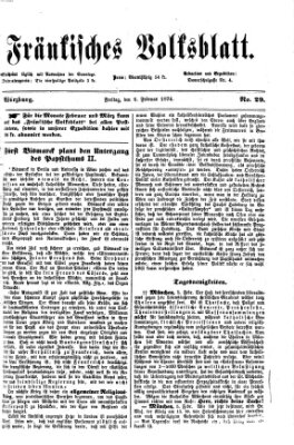 Fränkisches Volksblatt. Ausg. 000 (Fränkisches Volksblatt) Freitag 6. Februar 1874