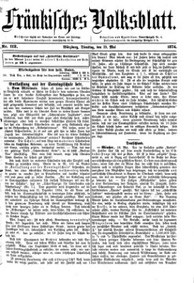 Fränkisches Volksblatt. Ausg. 000 (Fränkisches Volksblatt) Dienstag 19. Mai 1874