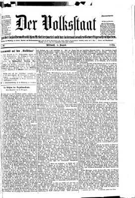 Der Volksstaat Mittwoch 5. August 1874