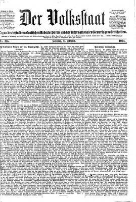 Der Volksstaat Sonntag 25. Oktober 1874