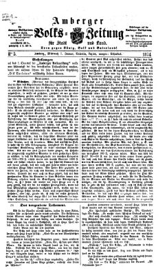 Amberger Volks-Zeitung für Stadt und Land Mittwoch 7. Januar 1874