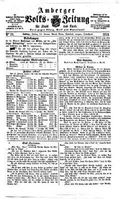 Amberger Volks-Zeitung für Stadt und Land Freitag 23. Januar 1874