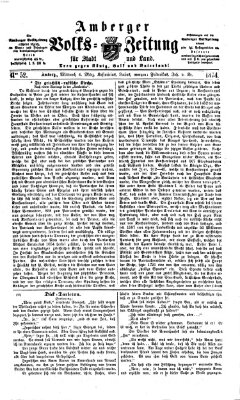 Amberger Volks-Zeitung für Stadt und Land Mittwoch 4. März 1874