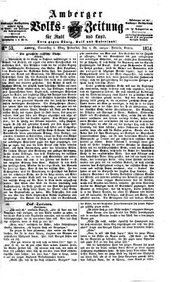 Amberger Volks-Zeitung für Stadt und Land Donnerstag 5. März 1874