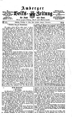 Amberger Volks-Zeitung für Stadt und Land Dienstag 19. Mai 1874