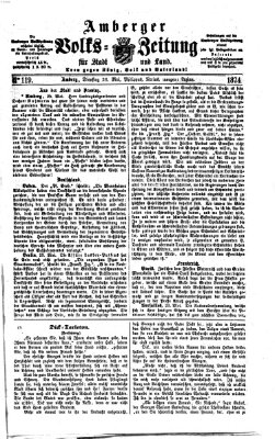 Amberger Volks-Zeitung für Stadt und Land Dienstag 26. Mai 1874