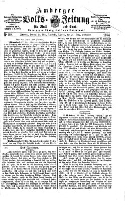 Amberger Volks-Zeitung für Stadt und Land Mittwoch 20. Mai 1874