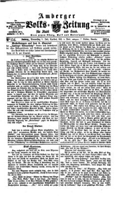 Amberger Volks-Zeitung für Stadt und Land Donnerstag 9. Juli 1874