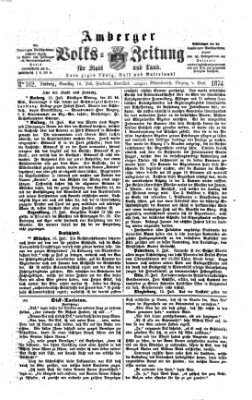 Amberger Volks-Zeitung für Stadt und Land Samstag 18. Juli 1874