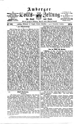 Amberger Volks-Zeitung für Stadt und Land Mittwoch 19. August 1874