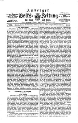 Amberger Volks-Zeitung für Stadt und Land Freitag 20. November 1874