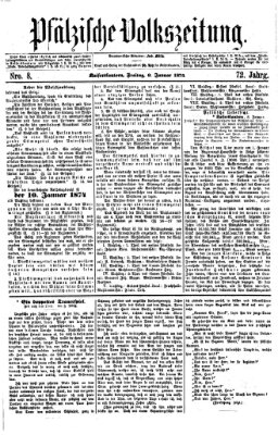 Pfälzische Volkszeitung Freitag 9. Januar 1874