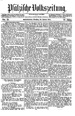 Pfälzische Volkszeitung Dienstag 20. Januar 1874