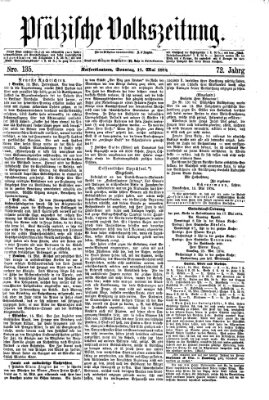 Pfälzische Volkszeitung Sonntag 17. Mai 1874