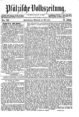 Pfälzische Volkszeitung Mittwoch 20. Mai 1874