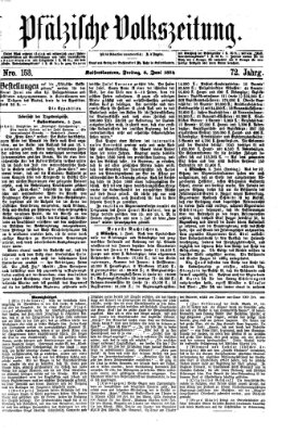 Pfälzische Volkszeitung Freitag 5. Juni 1874