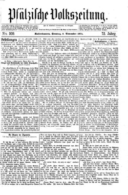 Pfälzische Volkszeitung Sonntag 8. November 1874