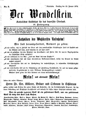 Wendelstein Samstag 10. Januar 1874