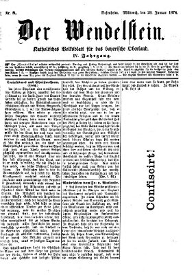 Wendelstein Mittwoch 28. Januar 1874