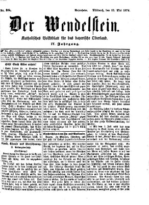 Wendelstein Mittwoch 13. Mai 1874