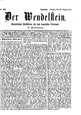 Wendelstein Samstag 29. August 1874