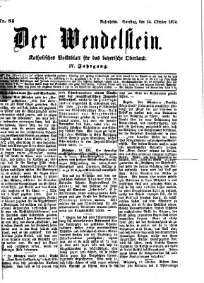 Wendelstein Samstag 24. Oktober 1874