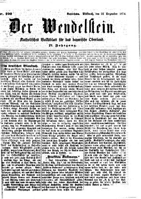 Wendelstein Mittwoch 16. Dezember 1874