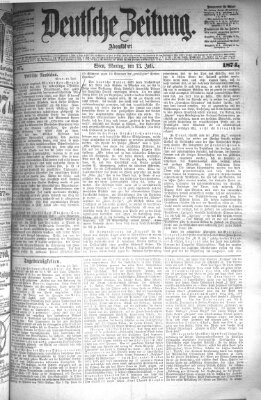 Deutsche Zeitung Montag 13. Juli 1874