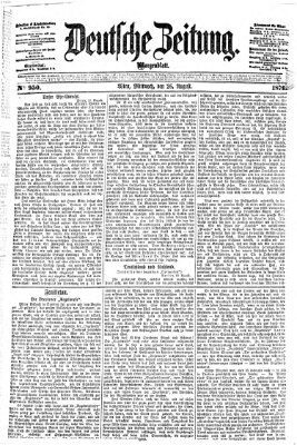 Deutsche Zeitung Mittwoch 26. August 1874