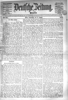 Deutsche Zeitung Donnerstag 27. August 1874