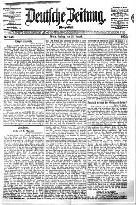 Deutsche Zeitung Freitag 28. August 1874