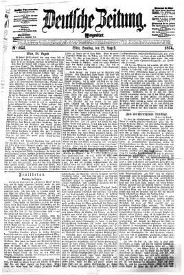 Deutsche Zeitung Samstag 29. August 1874