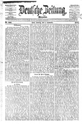 Deutsche Zeitung Samstag 5. September 1874