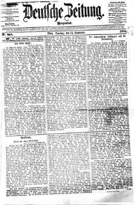 Deutsche Zeitung Sonntag 13. September 1874