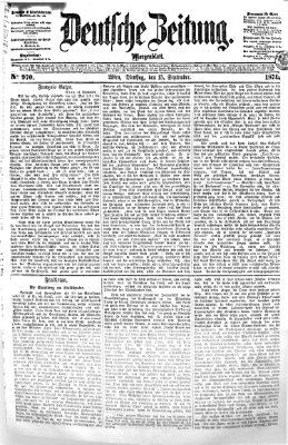 Deutsche Zeitung Dienstag 15. September 1874