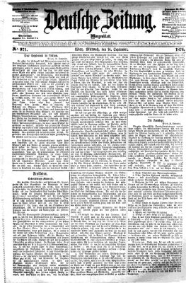 Deutsche Zeitung Mittwoch 16. September 1874