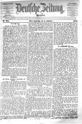 Deutsche Zeitung Donnerstag 17. September 1874