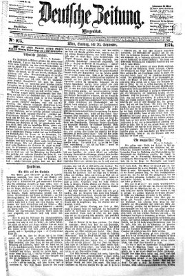 Deutsche Zeitung Sonntag 20. September 1874