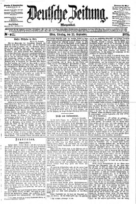 Deutsche Zeitung Dienstag 22. September 1874