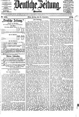 Deutsche Zeitung Freitag 25. September 1874