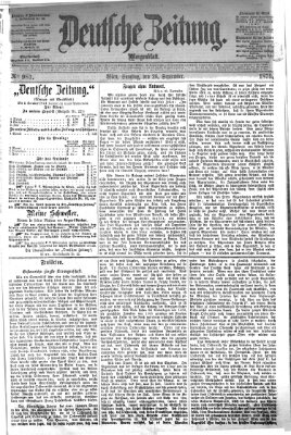 Deutsche Zeitung Samstag 26. September 1874
