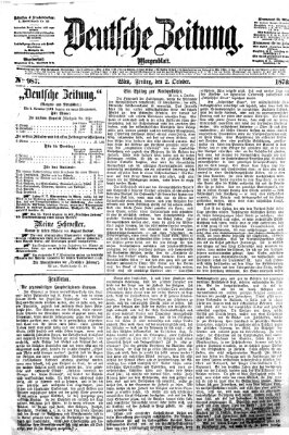 Deutsche Zeitung Freitag 2. Oktober 1874