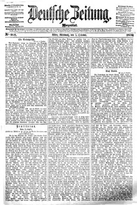 Deutsche Zeitung Mittwoch 7. Oktober 1874