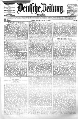 Deutsche Zeitung Freitag 9. Oktober 1874